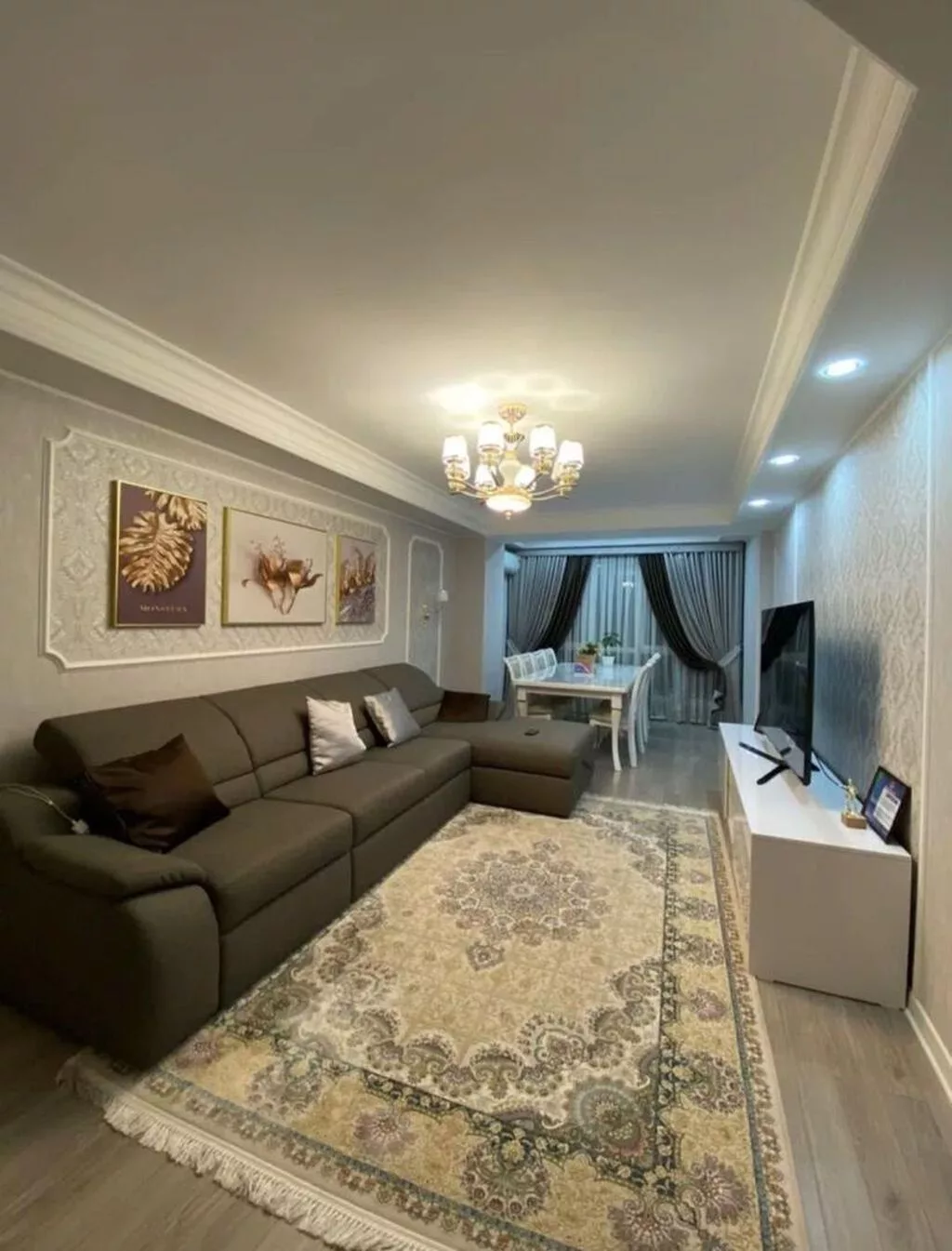 3 комнаты, 97 м², Кок-Жар мкр Элитка, 3 этаж, Евроремонт