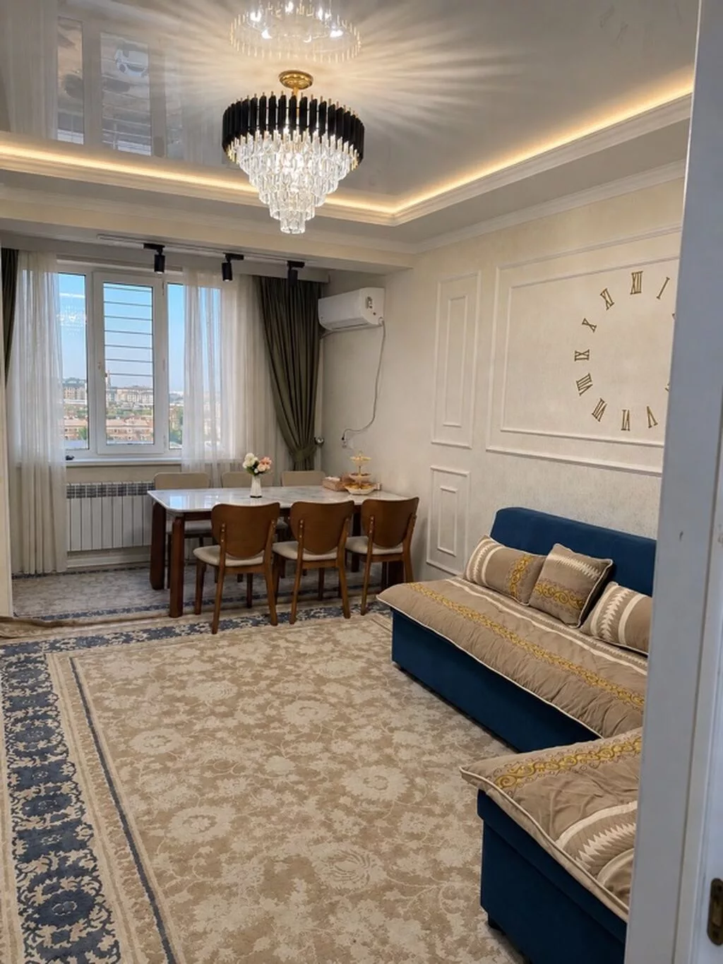 Евро-трёхкомнатная квартира, г. Ош, ул. Салиева, 48г, напротив новой