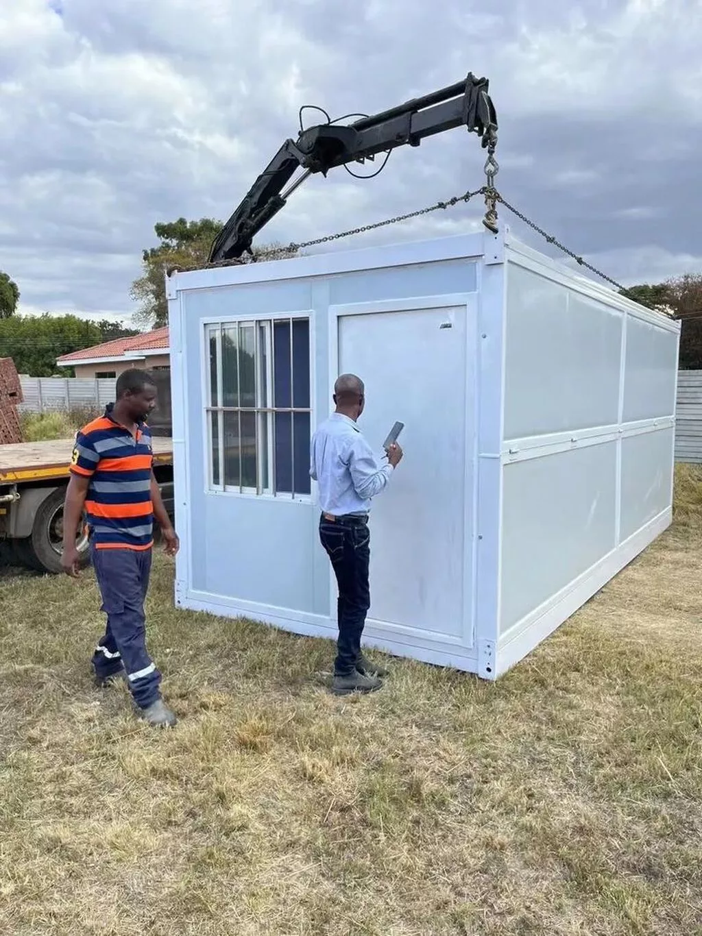 Складной модульный дом/бытовка (folding container house) - Тип